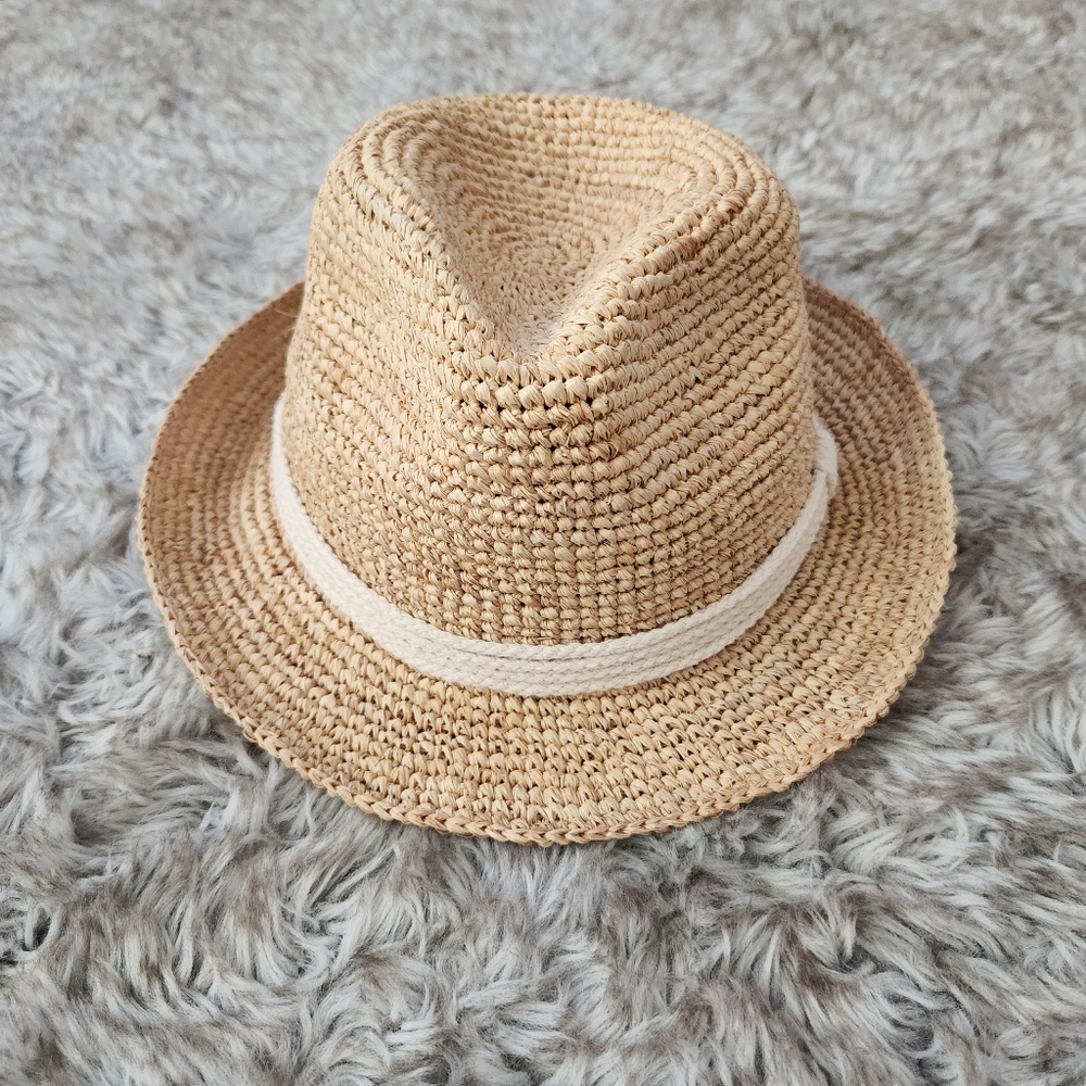 Ale By Alessandra Marin Fedora In‎ Natural Raffia One Size